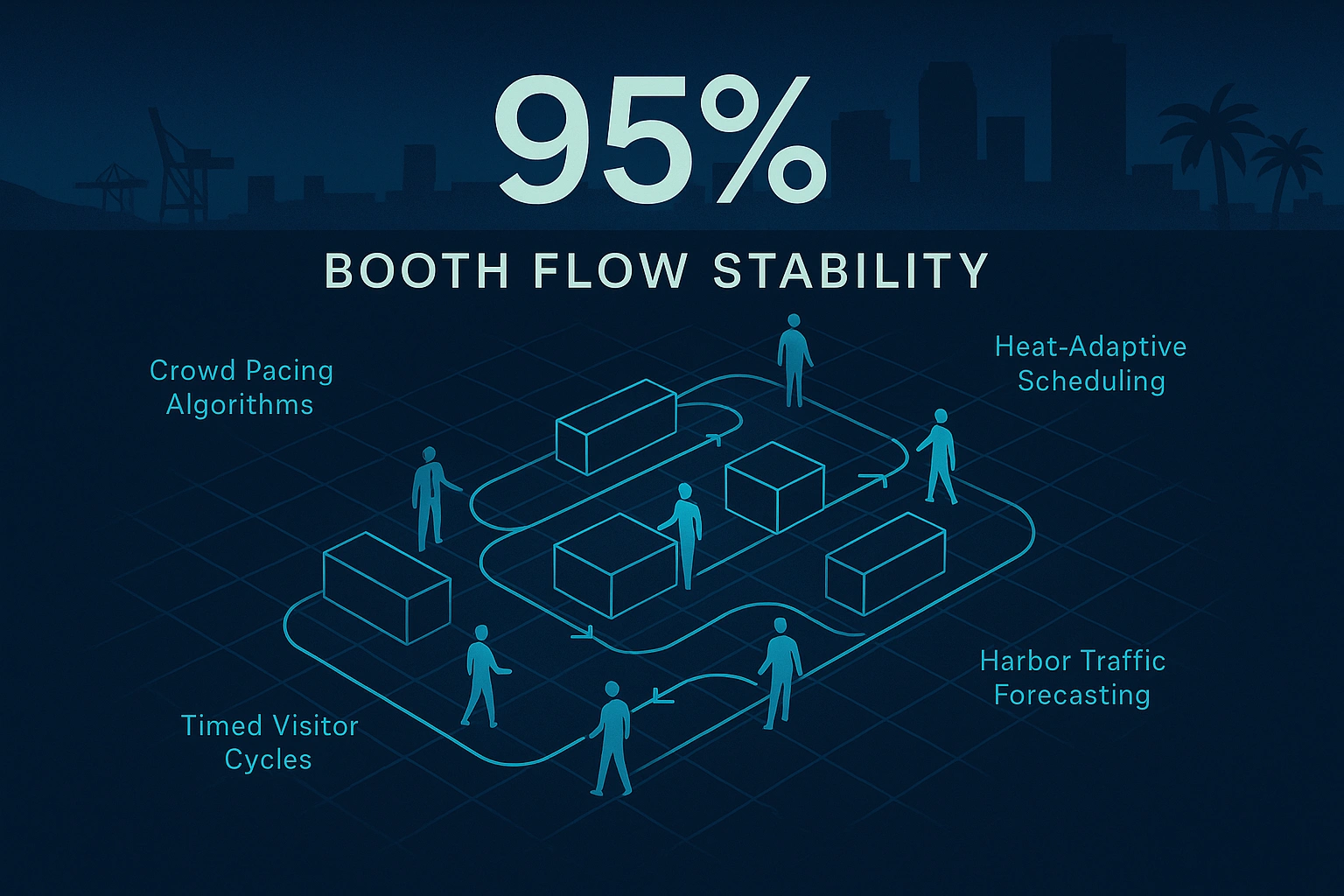 Infographic illustrating Denver event staffing attendance during weather-impacted event days.