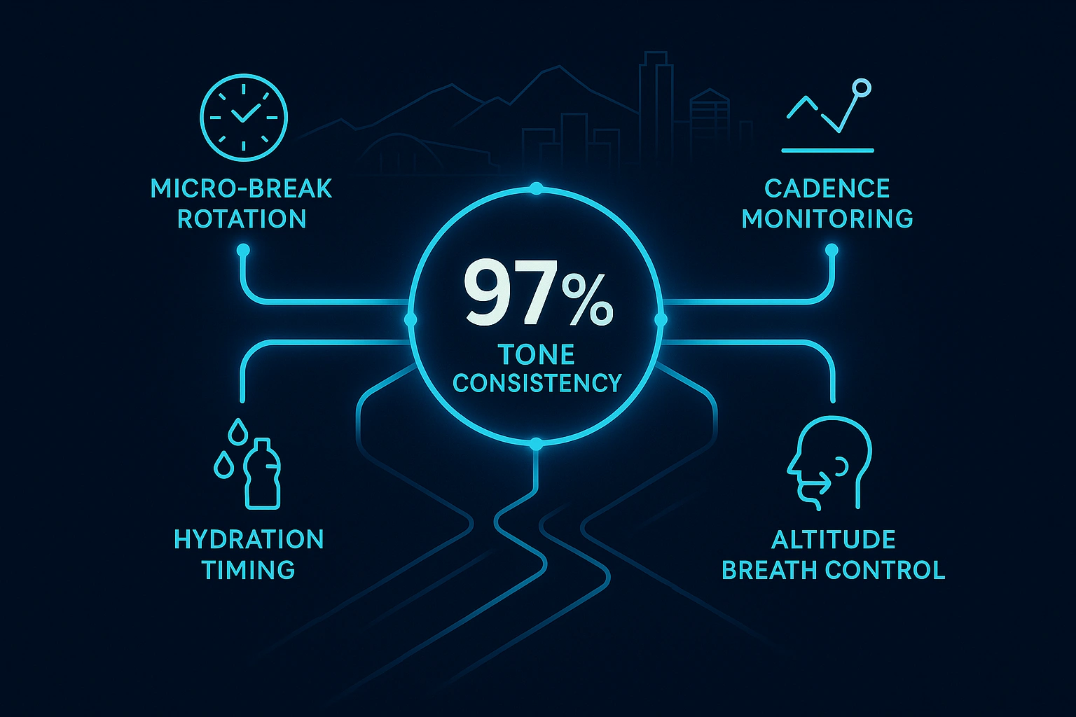 Infographic illustrating Denver event staffing attendance during weather-impacted event days.