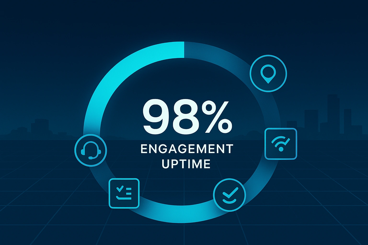 Infographic illustrating Denver event staffing attendance during weather-impacted event days.