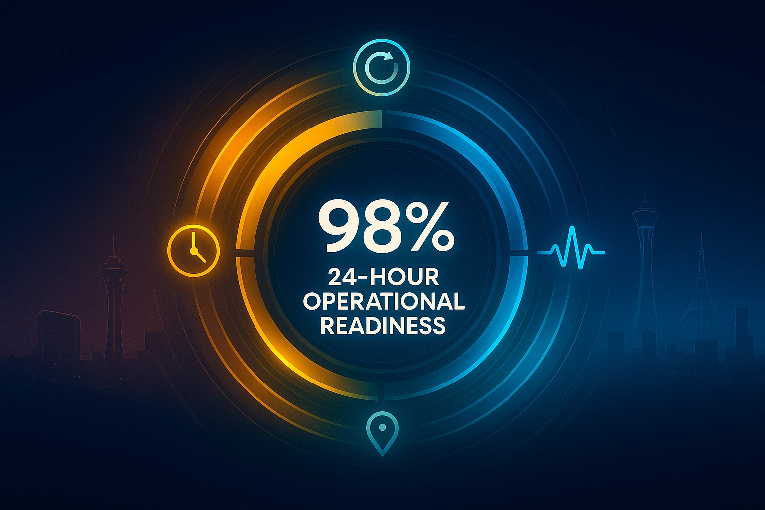 Infographic illustrating Denver event staffing attendance during weather-impacted event days.