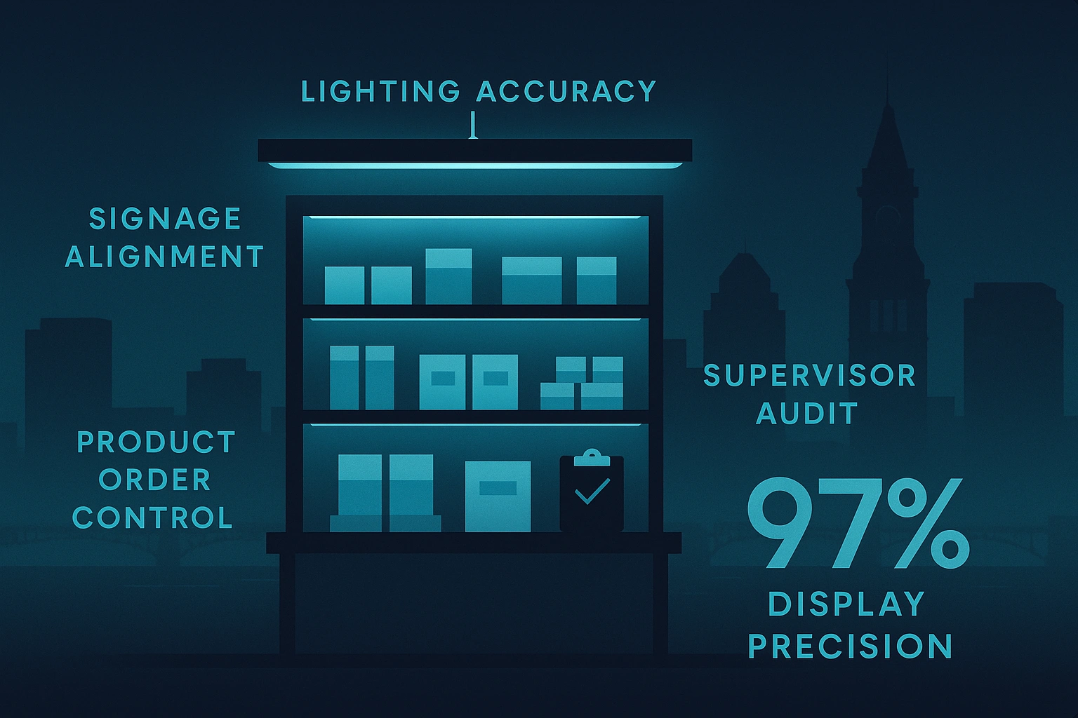 Infographic illustrating Denver event staffing attendance during weather-impacted event days.