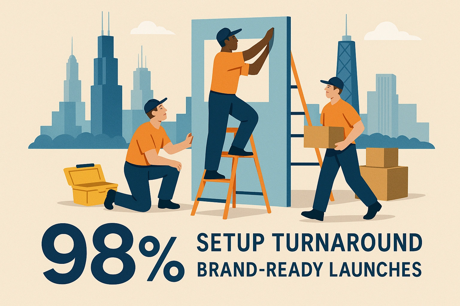 Infographic illustrating Denver event staffing attendance during weather-impacted event days.
