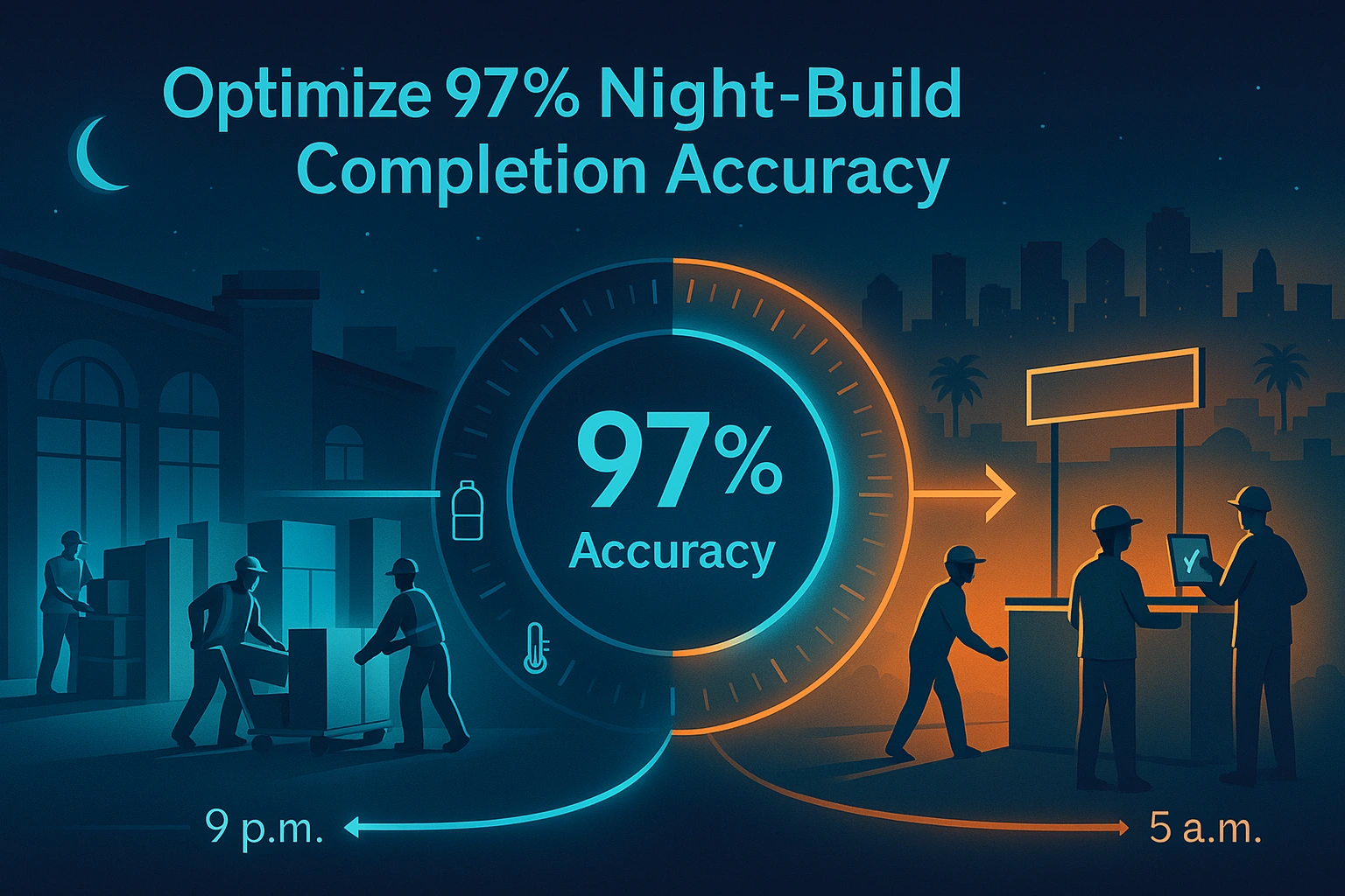 Infographic illustrating Denver event staffing attendance during weather-impacted event days.
