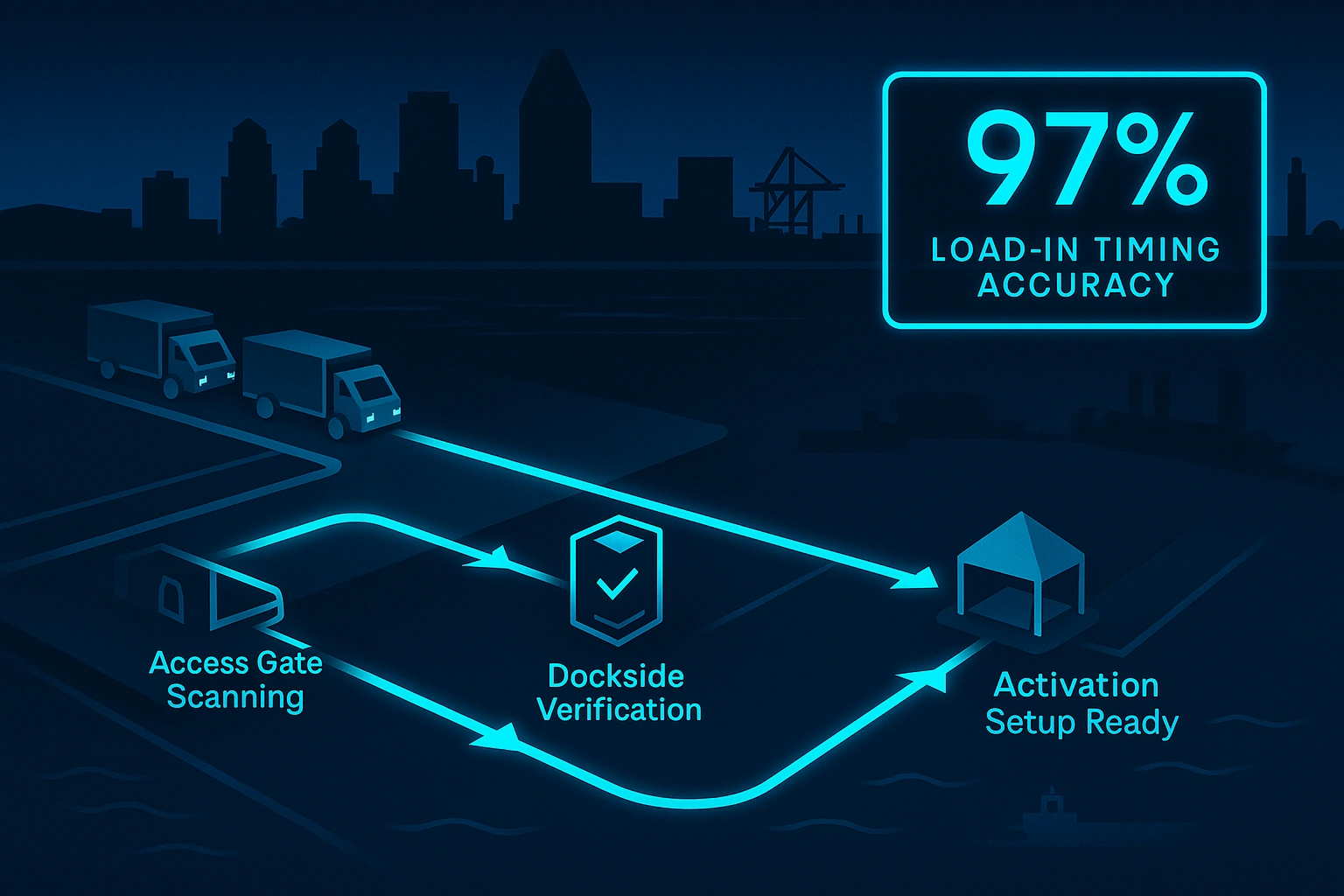 Infographic illustrating Denver event staffing attendance during weather-impacted event days.