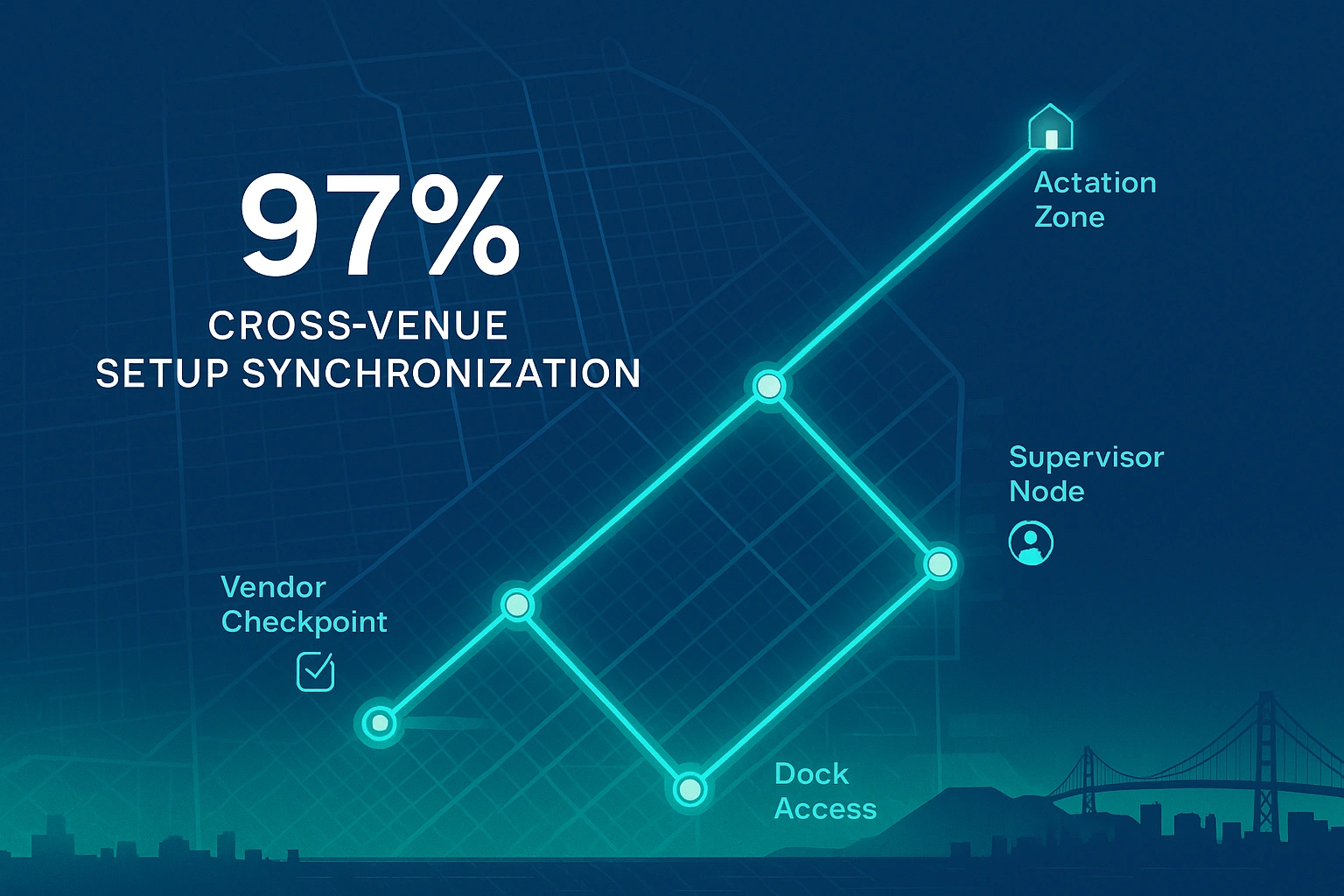 Infographic illustrating Denver event staffing attendance during weather-impacted event days.