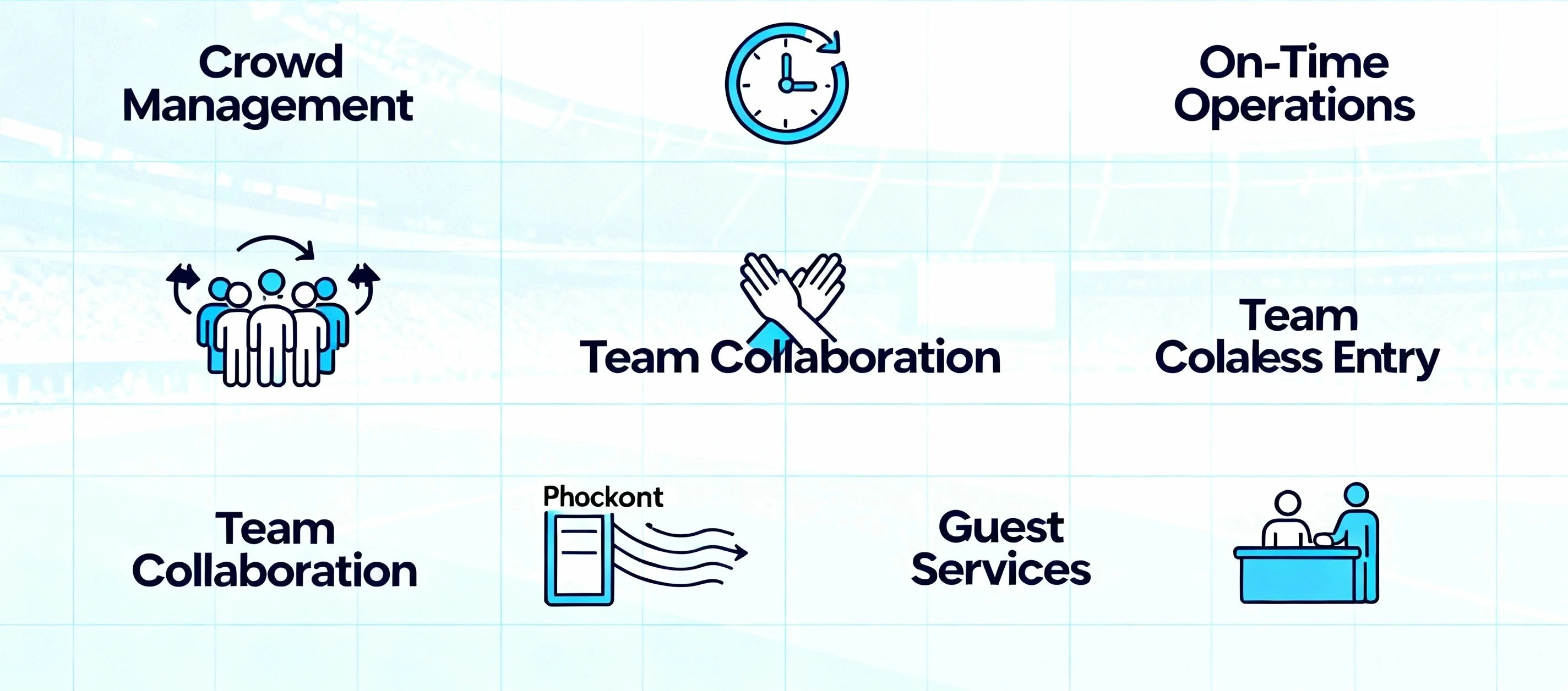 Infographic illustrating Denver event staffing attendance during weather-impacted event days.