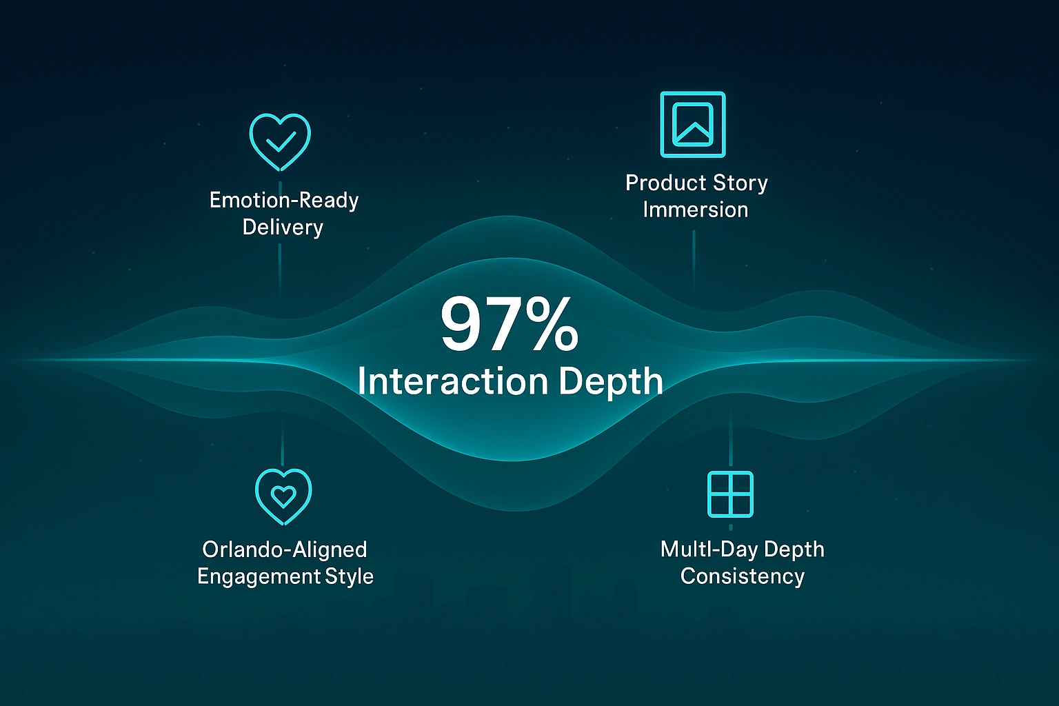 Infographic illustrating Denver event staffing attendance during weather-impacted event days.