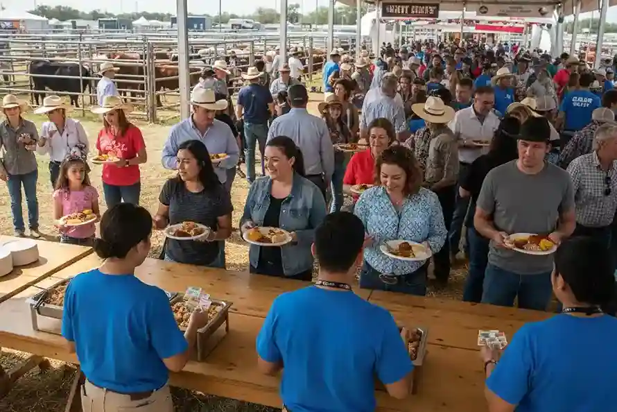 image of a music festival with vibrant colorful smoke