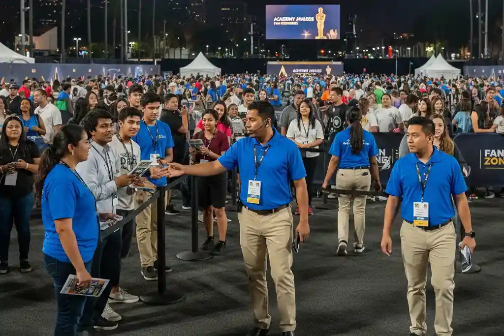 image of a music festival with vibrant colorful smoke