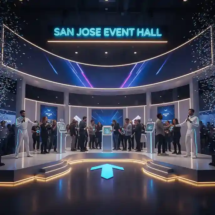 image of a music festival with vibrant colorful smoke