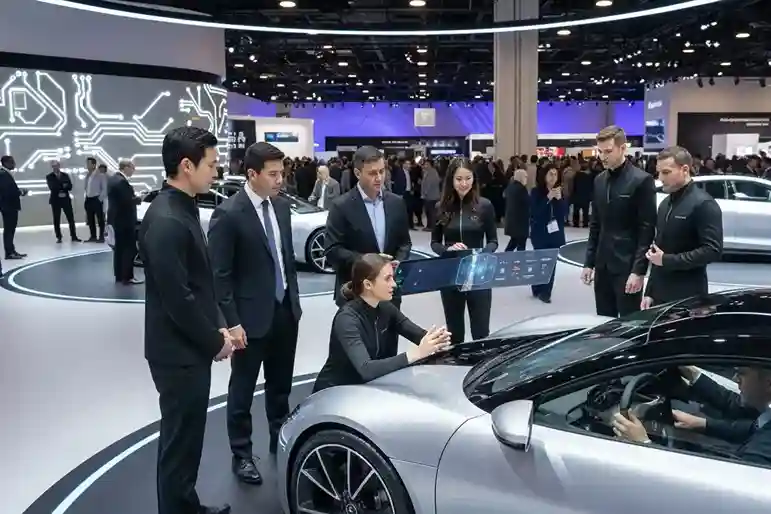 image of a music festival with vibrant colorful smoke