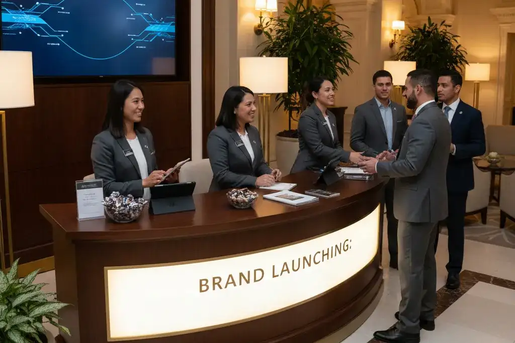 image of a music festival with vibrant colorful smoke