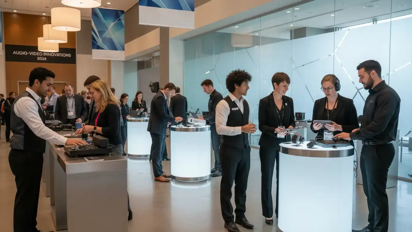 image of a music festival with vibrant colorful smoke