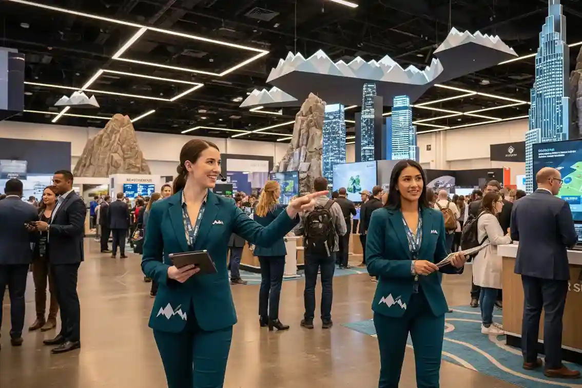 image of a music festival with vibrant colorful smoke