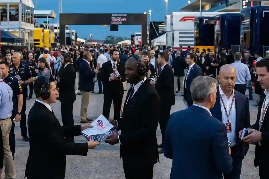 image of a music festival with vibrant colorful smoke