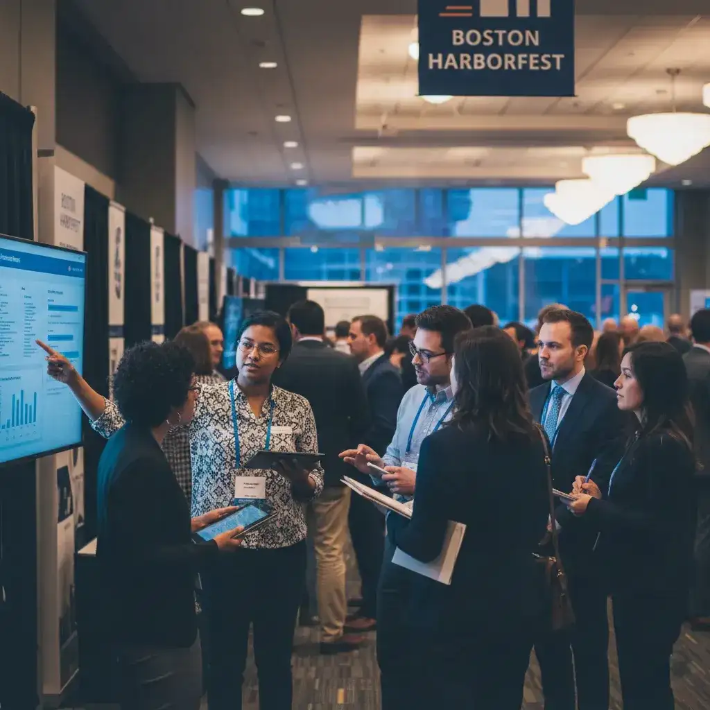 image of a music festival with vibrant colorful smoke