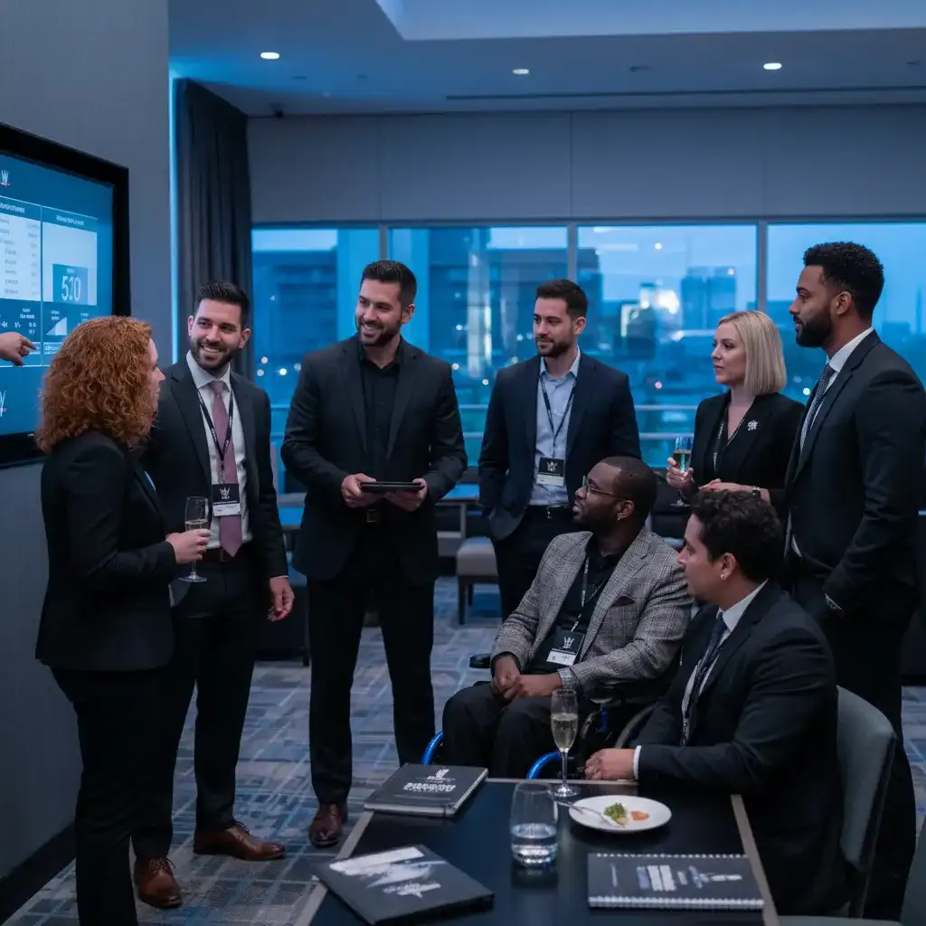 image of a music festival with vibrant colorful smoke