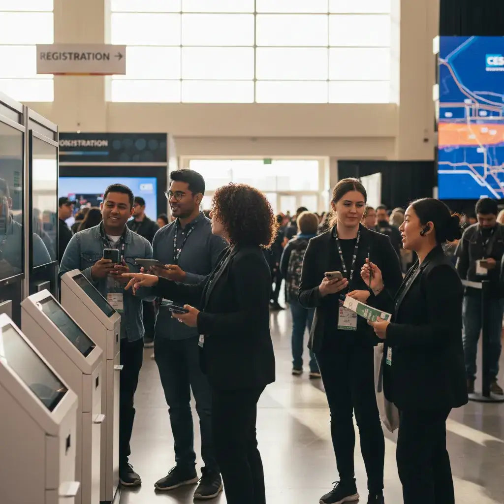 image of a music festival with vibrant colorful smoke