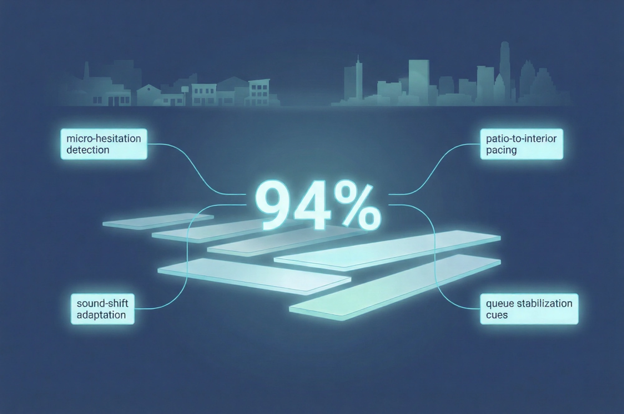 Infographic illustrating Denver event staffing attendance during weather-impacted event days.
