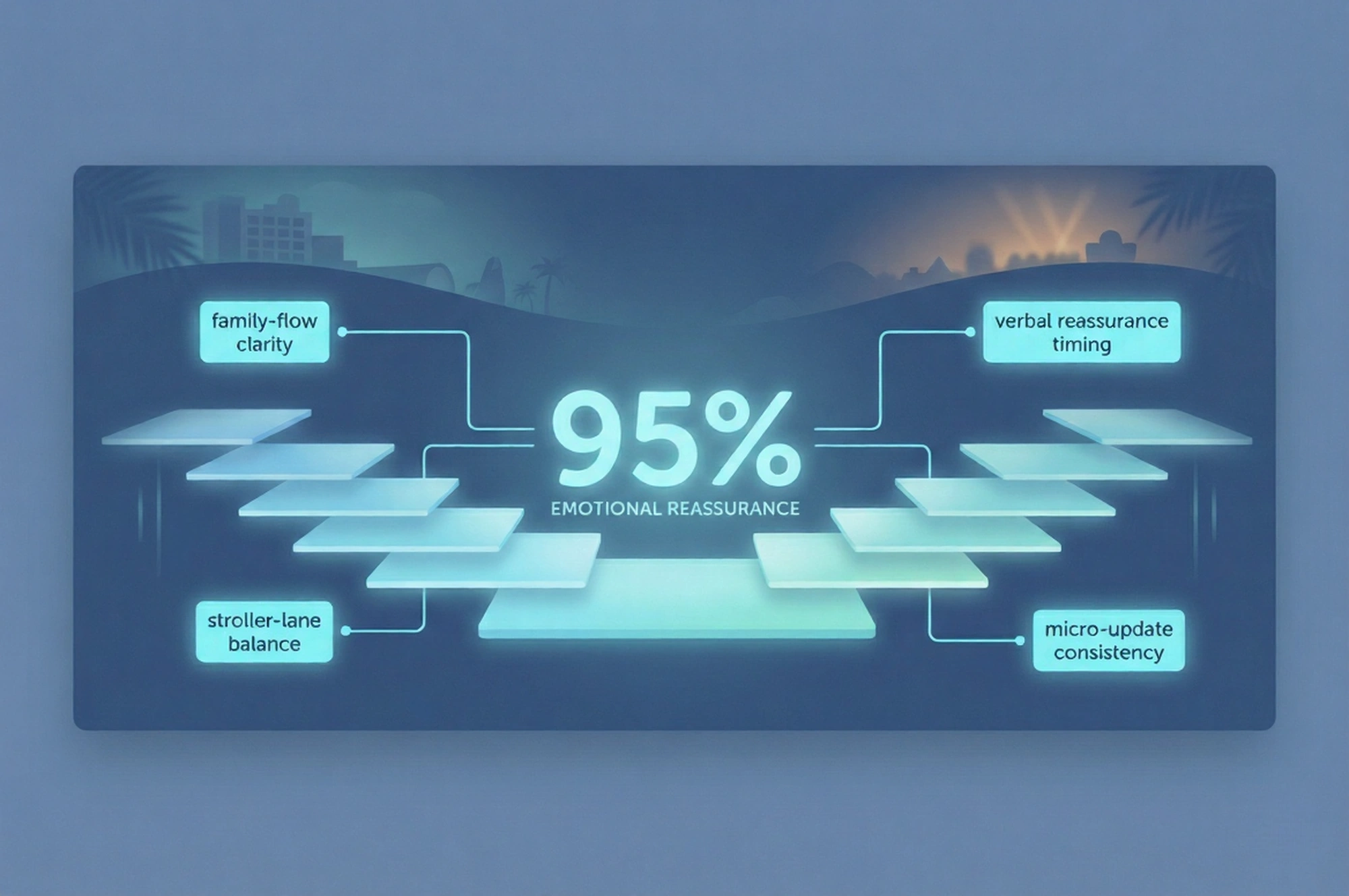Infographic illustrating Denver event staffing attendance during weather-impacted event days.