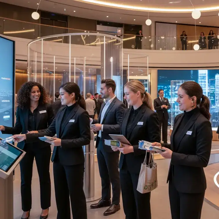 image of a music festival with vibrant colorful smoke