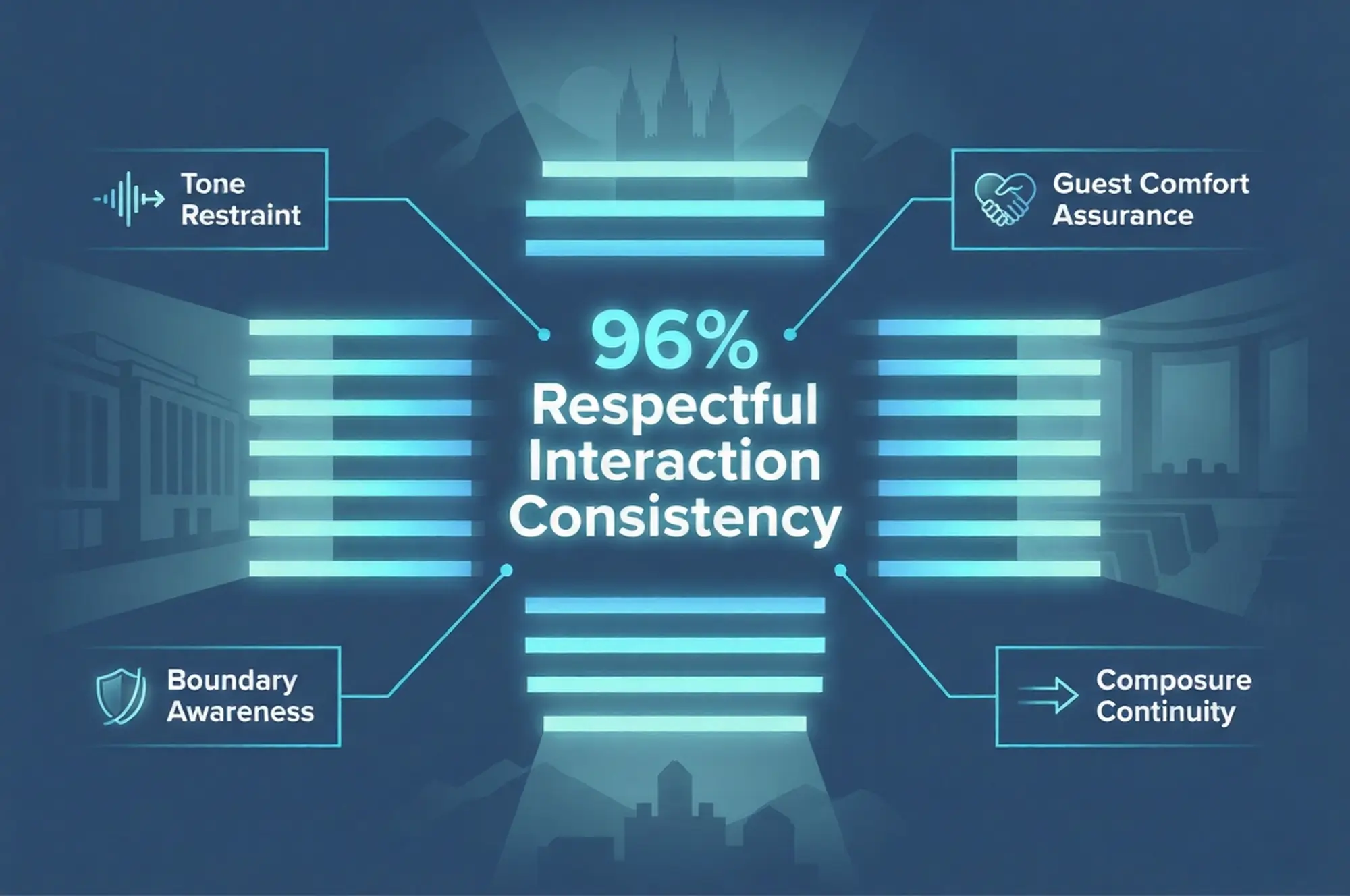 Infographic illustrating Denver event staffing attendance during weather-impacted event days.