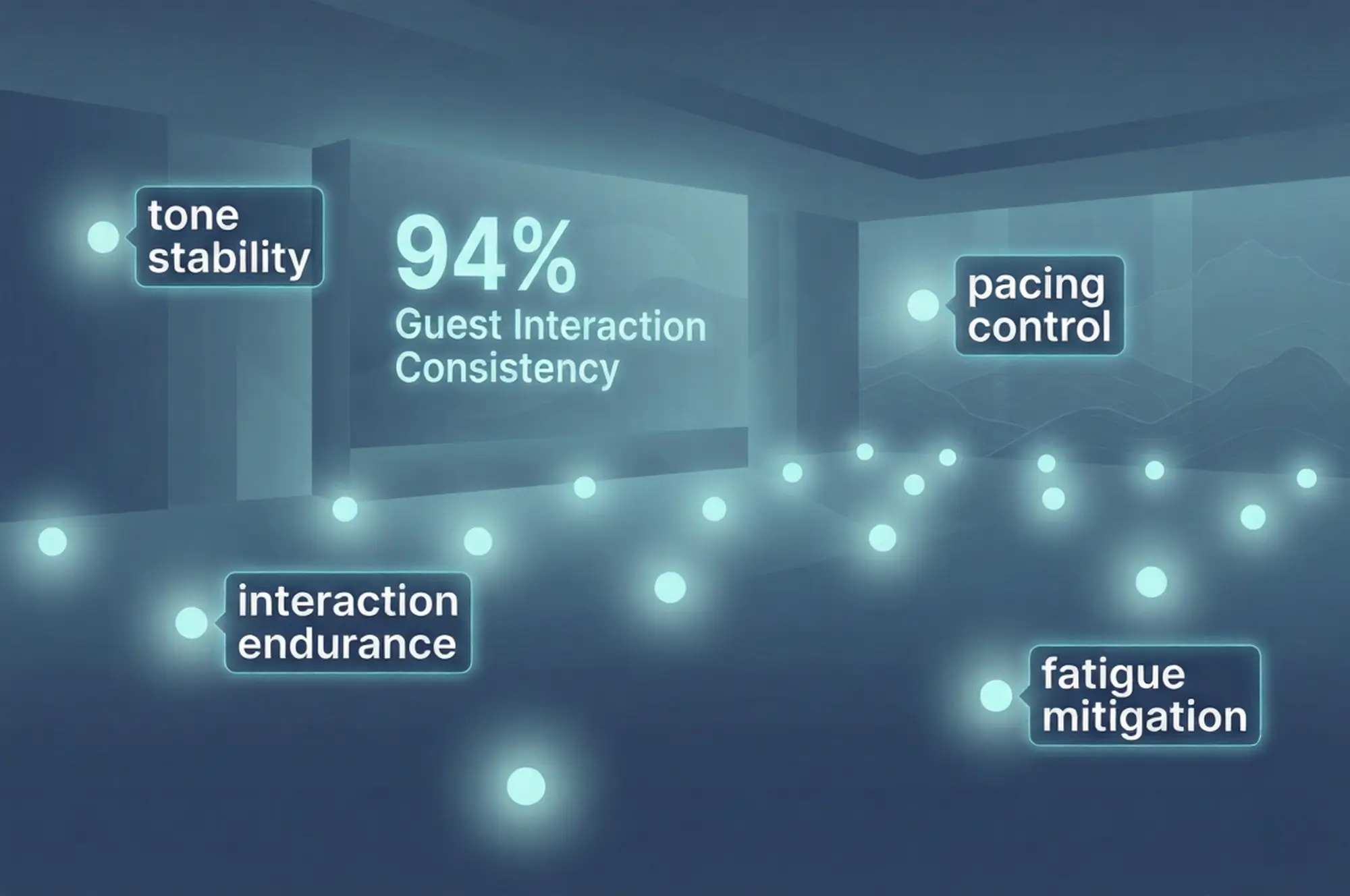 Infographic illustrating Denver event staffing attendance during weather-impacted event days.