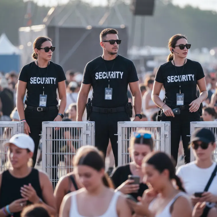 image of a music festival with vibrant colorful smoke