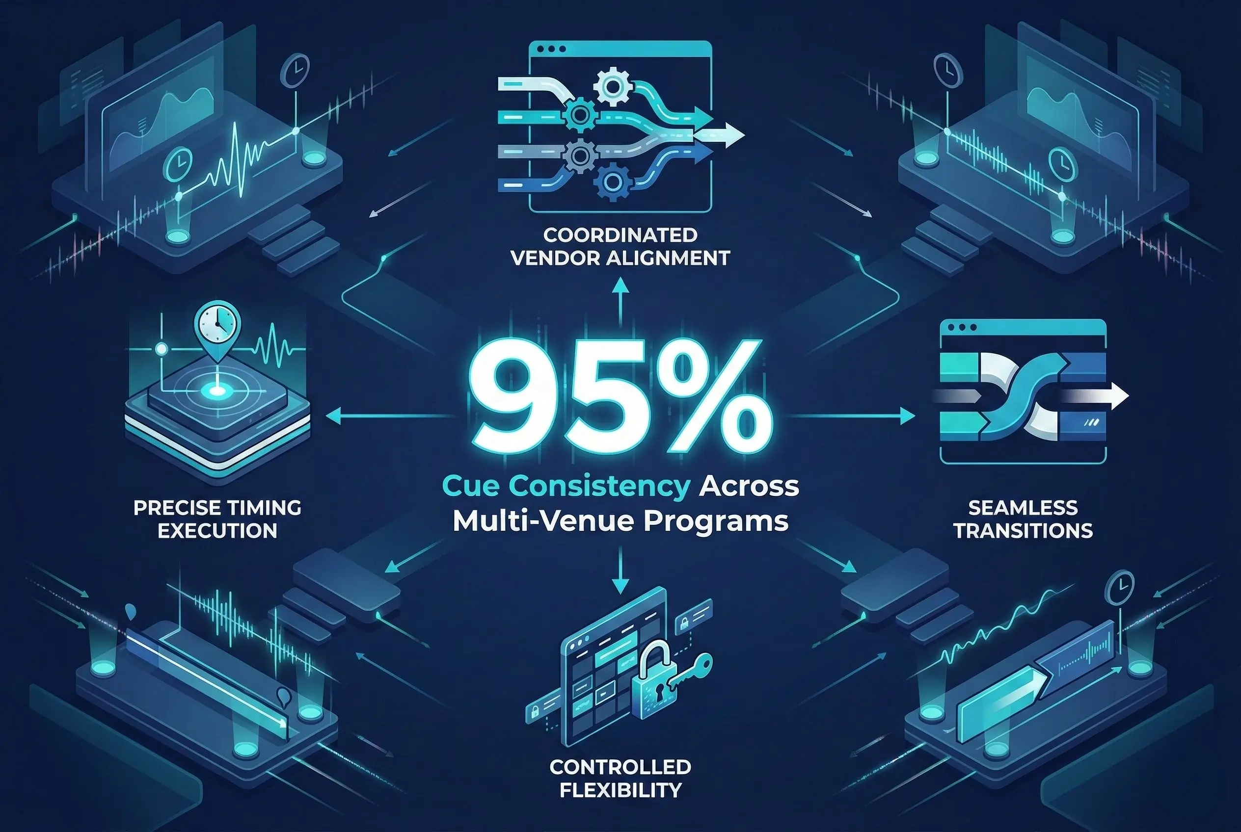 Infographic illustrating Denver event staffing attendance during weather-impacted event days.