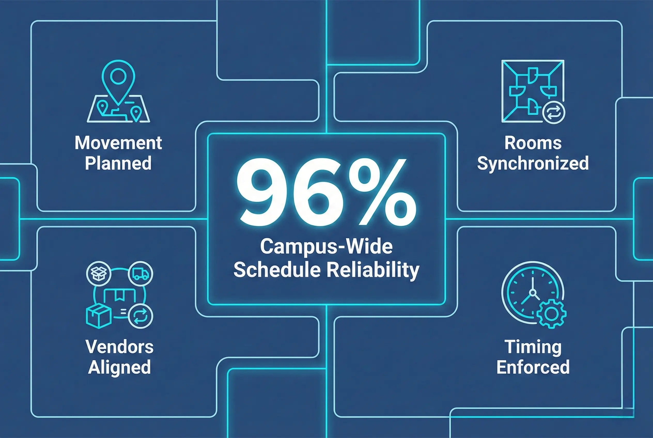 Infographic illustrating Denver event staffing attendance during weather-impacted event days.