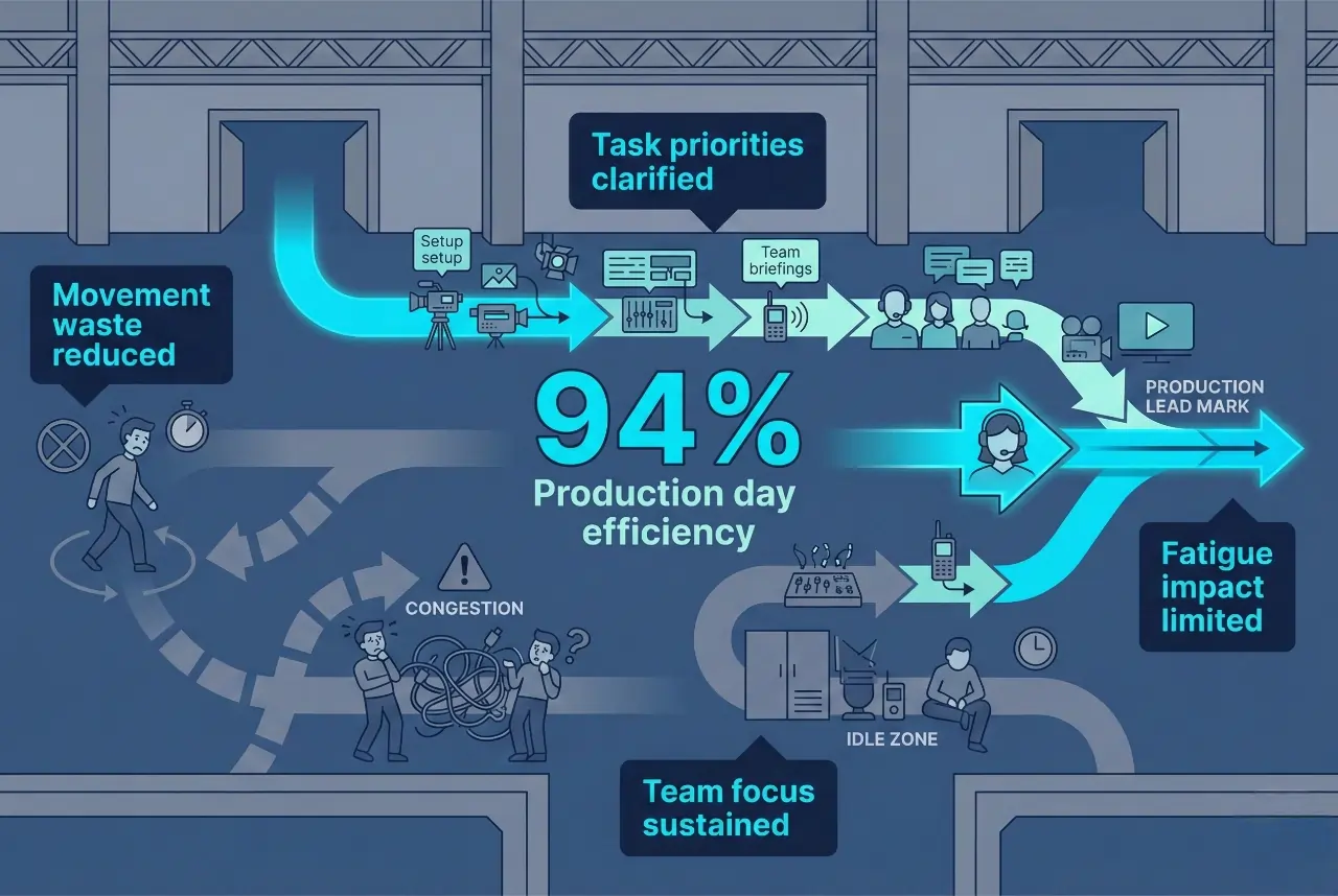 Infographic illustrating Denver event staffing attendance during weather-impacted event days.