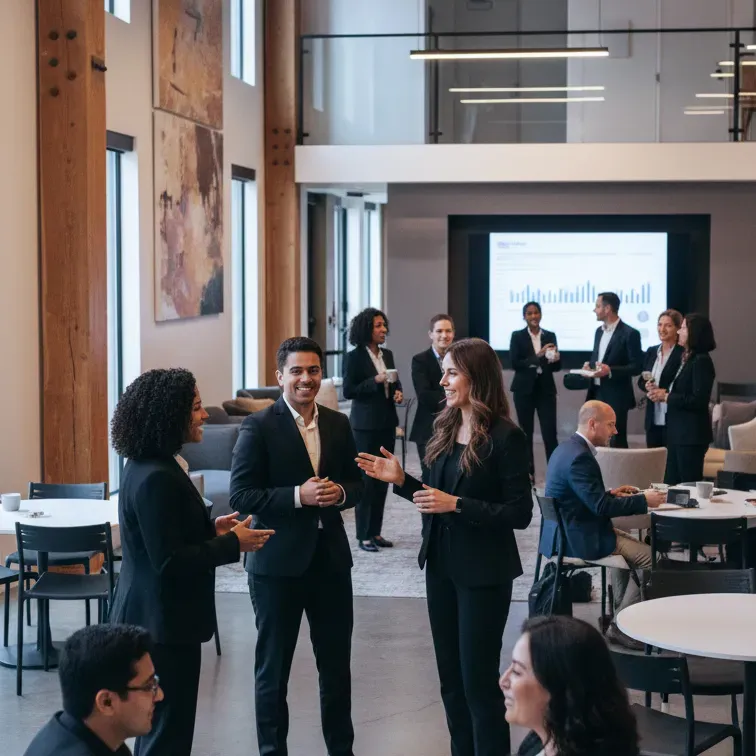 image of a music festival with vibrant colorful smoke