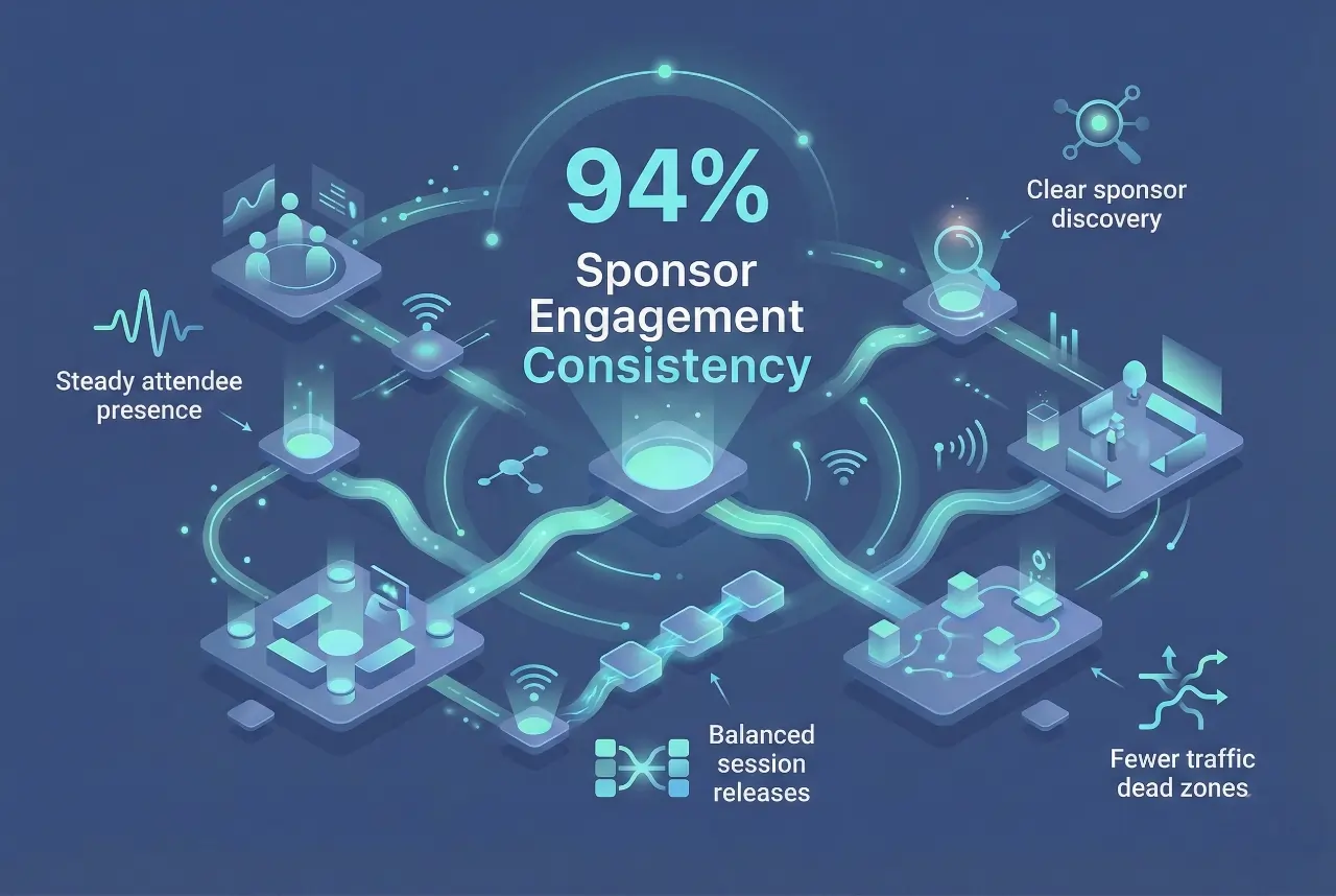 Infographic illustrating Denver event staffing attendance during weather-impacted event days.