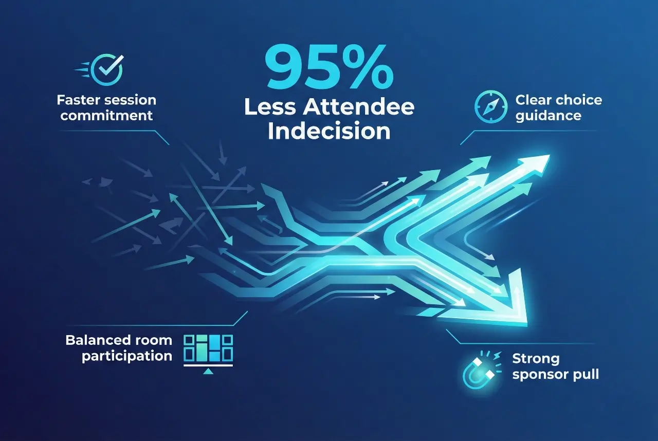 Infographic illustrating Denver event staffing attendance during weather-impacted event days.