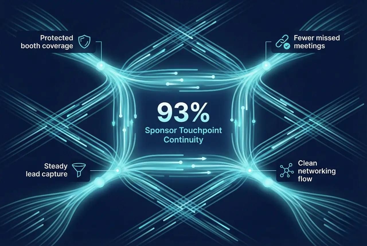 Infographic illustrating Denver event staffing attendance during weather-impacted event days.