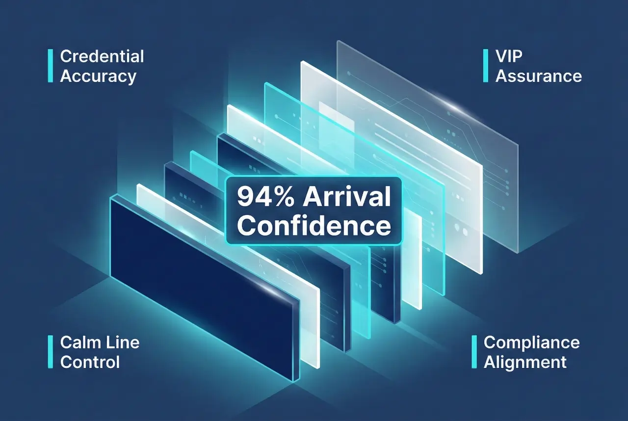 Infographic illustrating Denver event staffing attendance during weather-impacted event days.