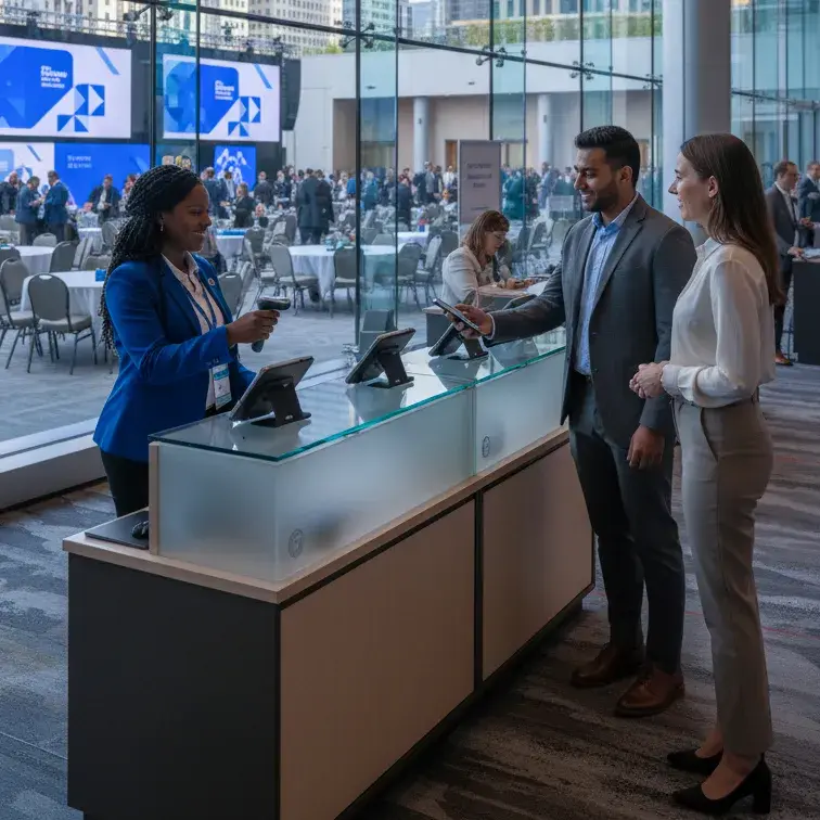 image of a music festival with vibrant colorful smoke