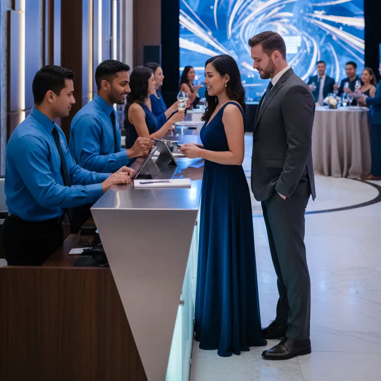 image of a music festival with vibrant colorful smoke