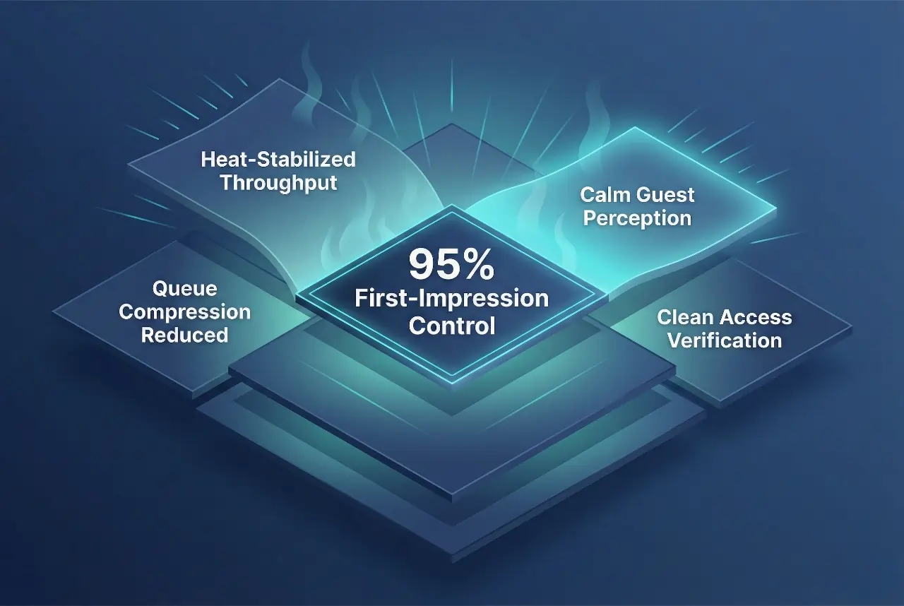 Infographic illustrating Denver event staffing attendance during weather-impacted event days.