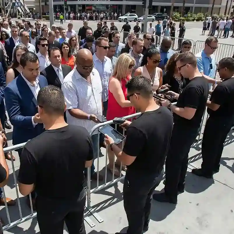 image of a music festival with vibrant colorful smoke