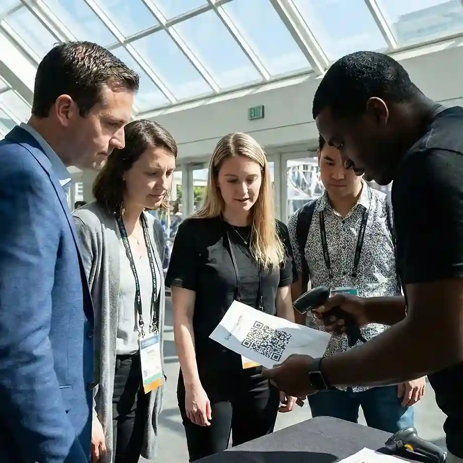 image of a music festival with vibrant colorful smoke