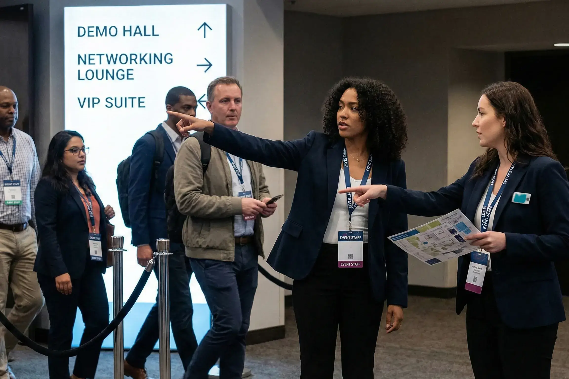 Arrival with Promotional Event Staffing Services staff