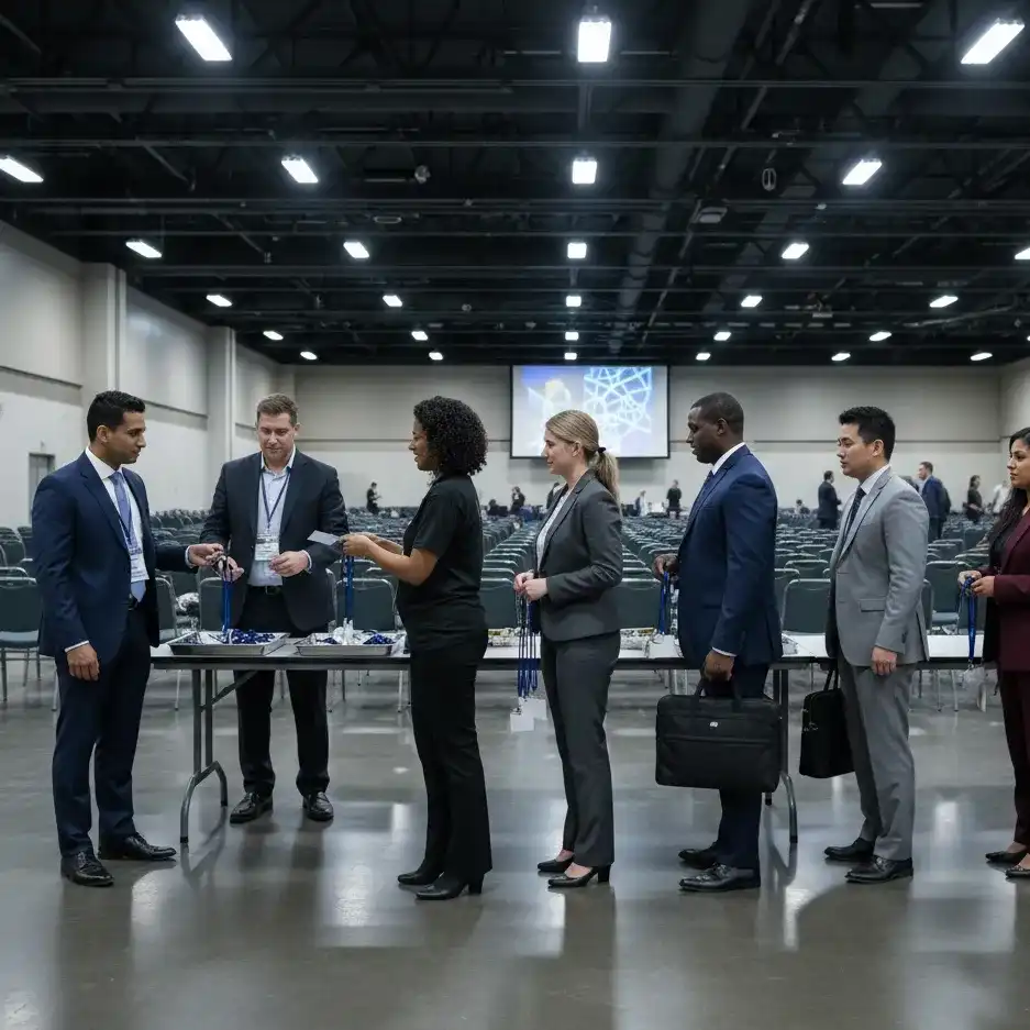 image of a music festival with vibrant colorful smoke
