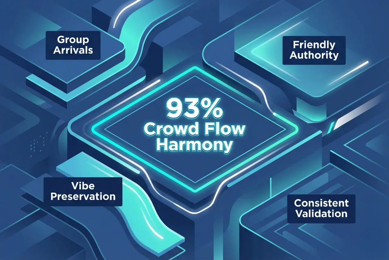 Infographic illustrating Denver event staffing attendance during weather-impacted event days.