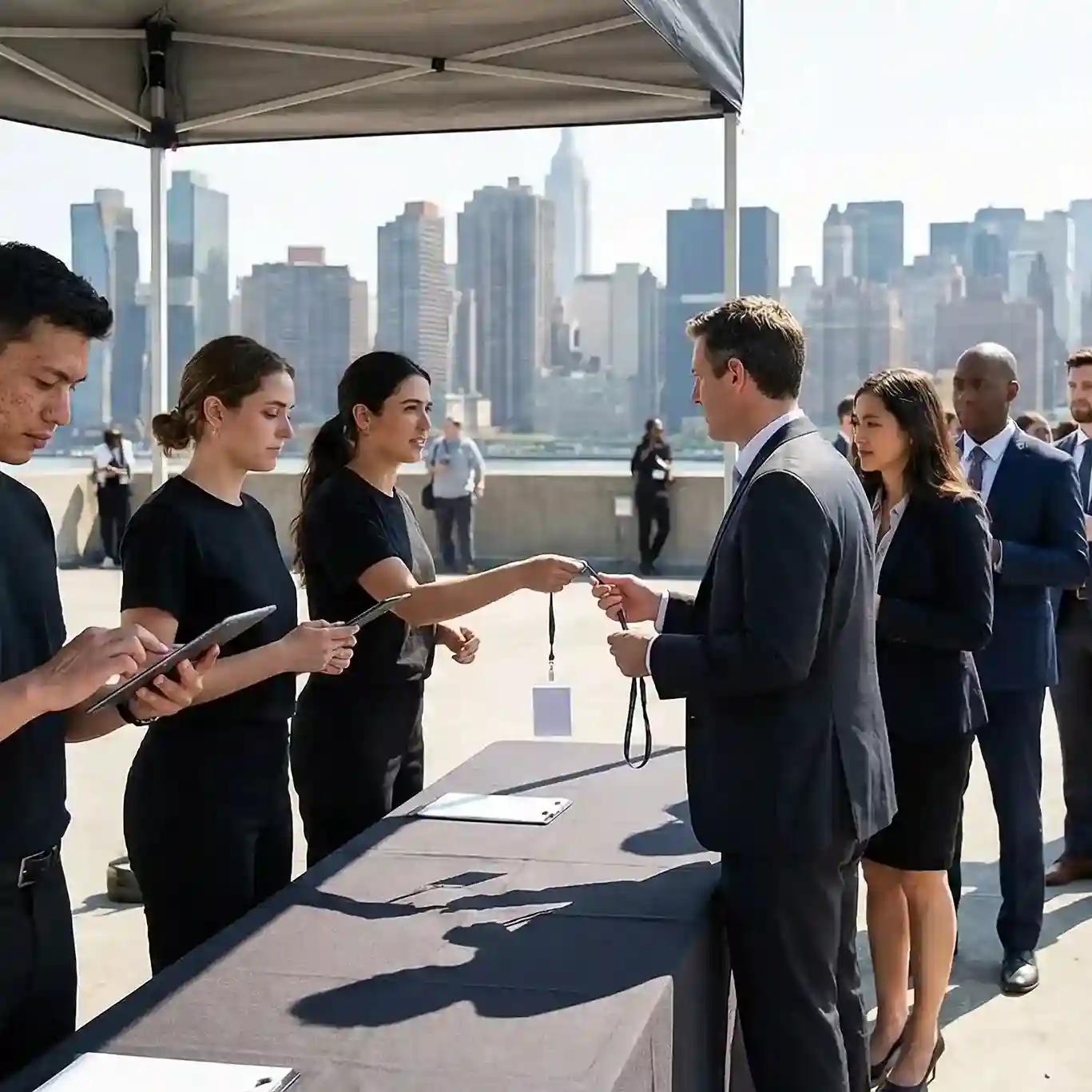 image of a music festival with vibrant colorful smoke