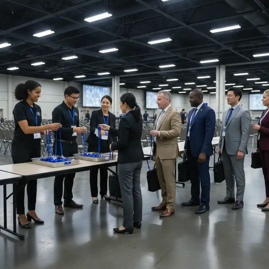 image of a music festival with vibrant colorful smoke