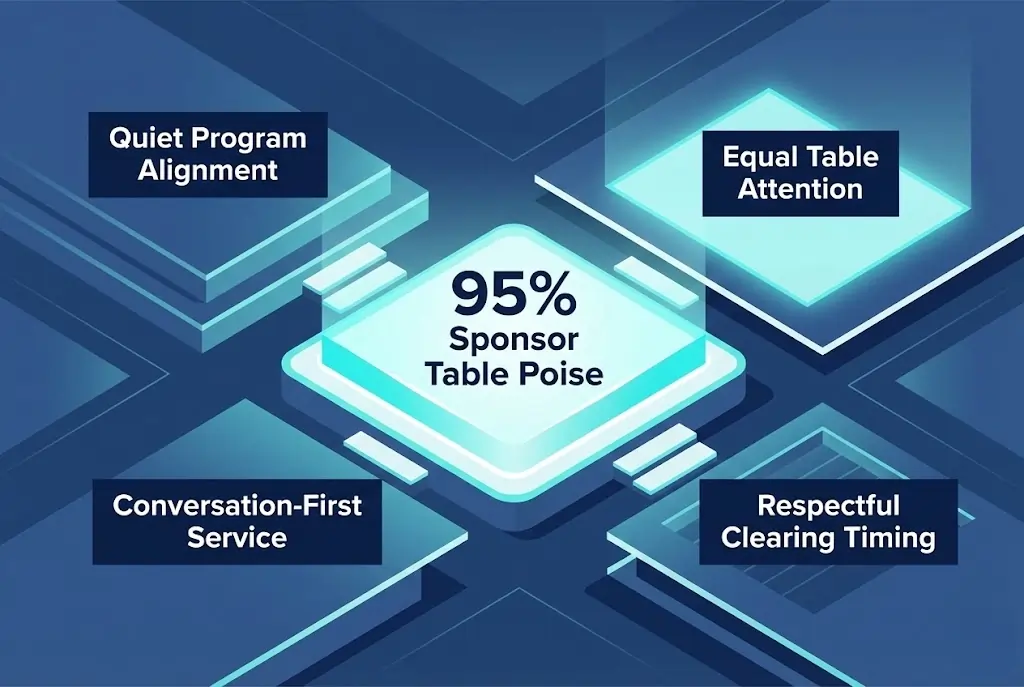 Infographic illustrating Denver event staffing attendance during weather-impacted event days.