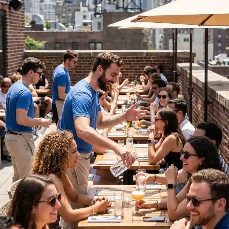image of a music festival with vibrant colorful smoke