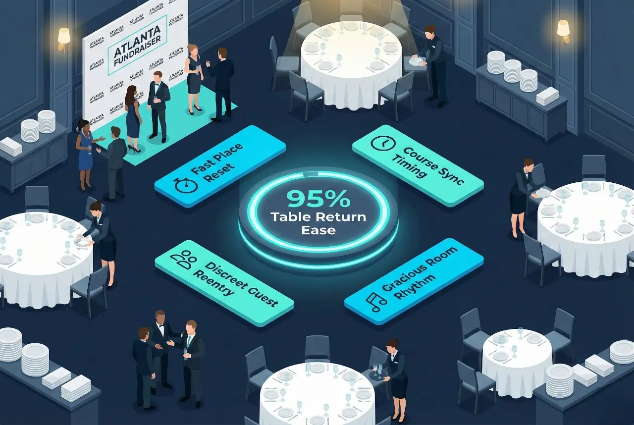 Infographic illustrating Denver event staffing attendance during weather-impacted event days.
