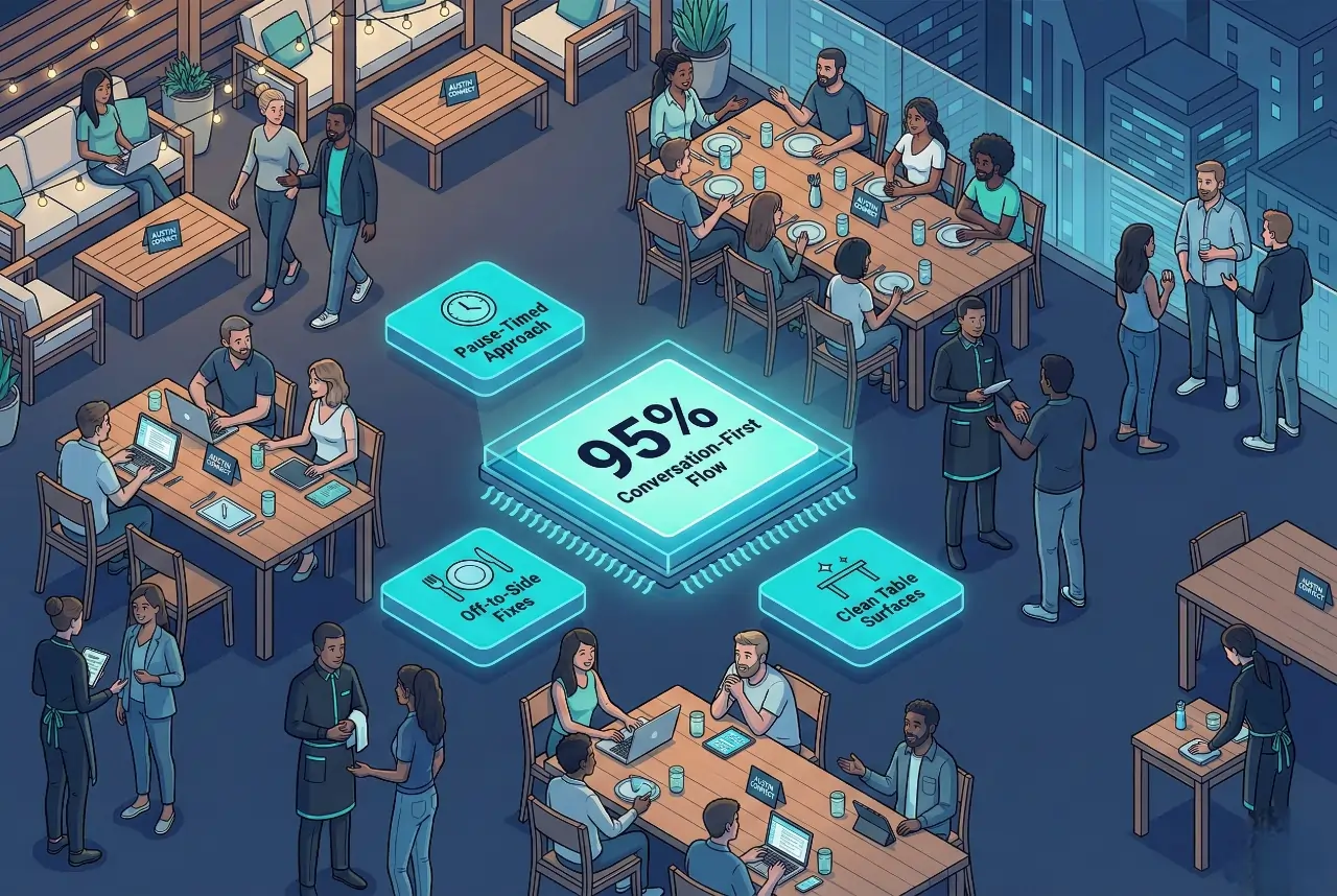 Infographic illustrating Denver event staffing attendance during weather-impacted event days.